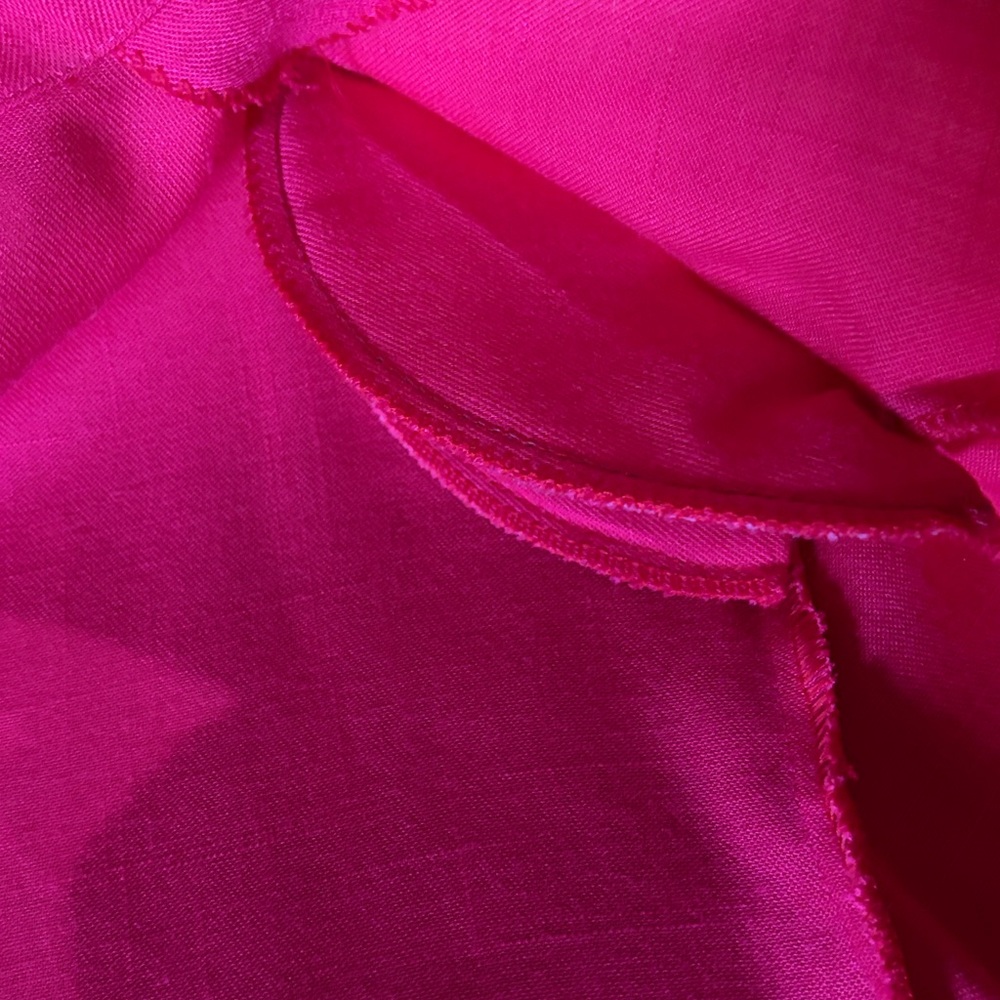 Women’s Fuchsia Lightweight Blazer Jacket - Brand Unknown Large Shoulder Pads - Picture 10 of 10